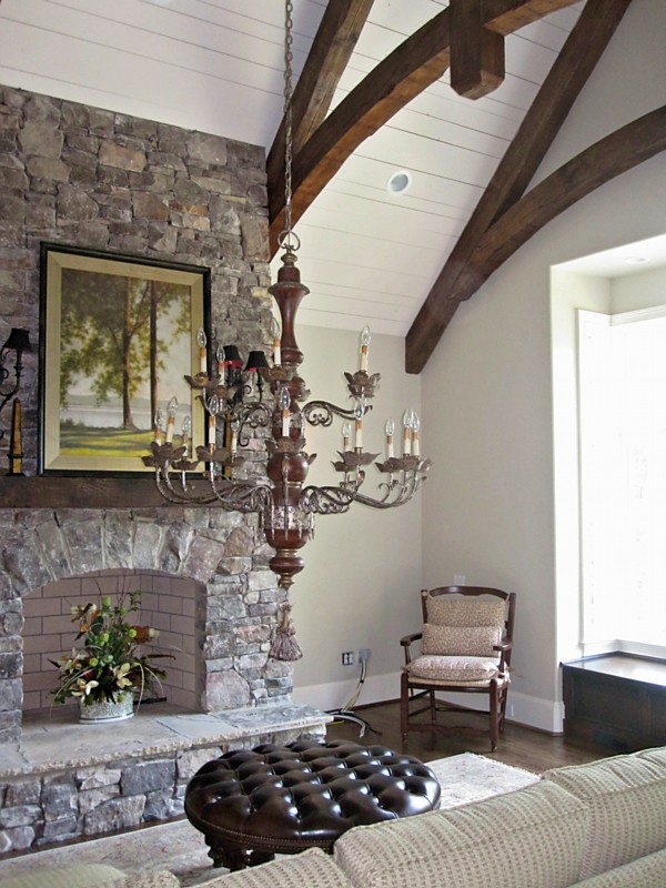 Custom home wiring by Jones Electric Co. - chandelier installation Marietta GA
